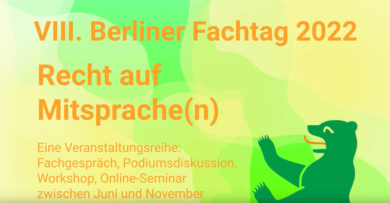 Fachtag: &quot;Recht auf Mitsprache(n)&quot;